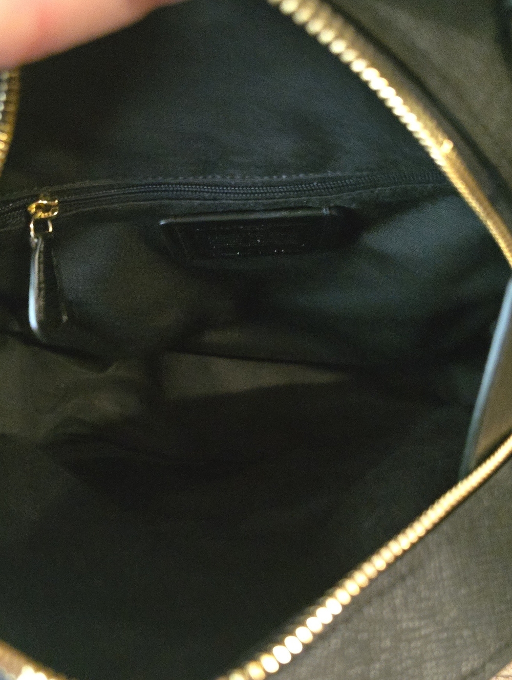 Coach Black Pebbled Leather Mini Backpack with Gold Hardware - Picture 5 of 8